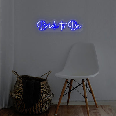 Bride To Be Neon Sign | Blue