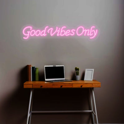 Good Vibes Only Neon Sign | Pink