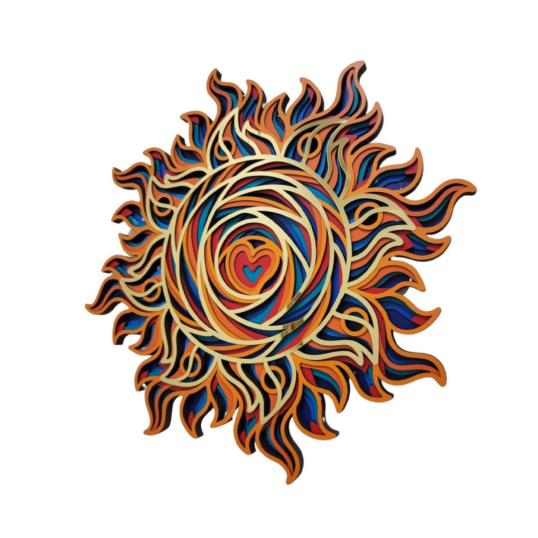 3D Sun Mandala Art Wall Decor - CNUS000256