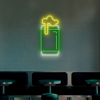 Beer Can Neon Sign - Multicolo - CNUS000738 - Green