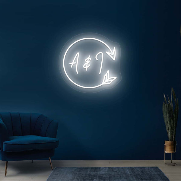 Personalized Wedding - Initials Neon Sign