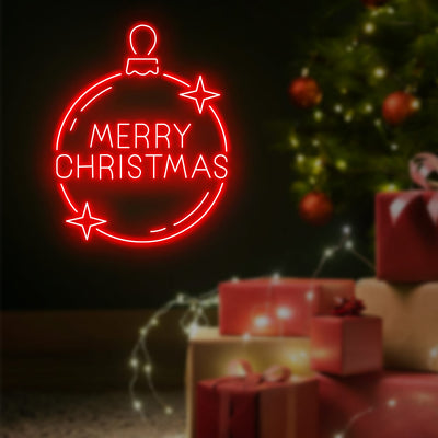 Merry Christmas Neon Sign | Red