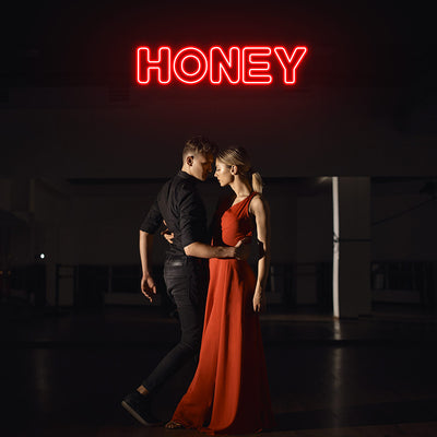 Honey Neon Sign | Red
