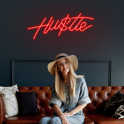 Hustle Neon Sign