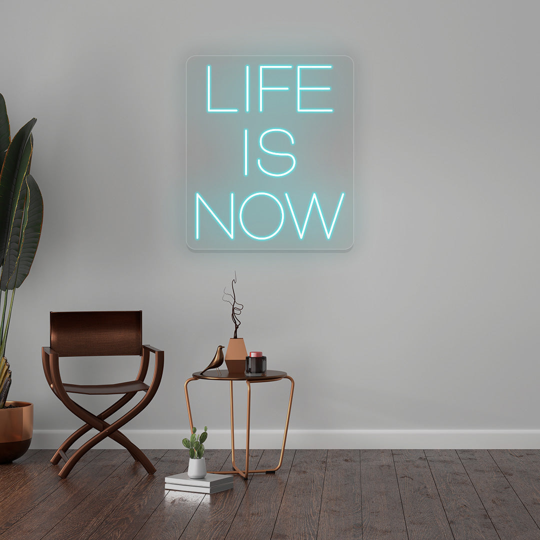 Life Is Now Neon Sign | CNUS016725 | Iceblue