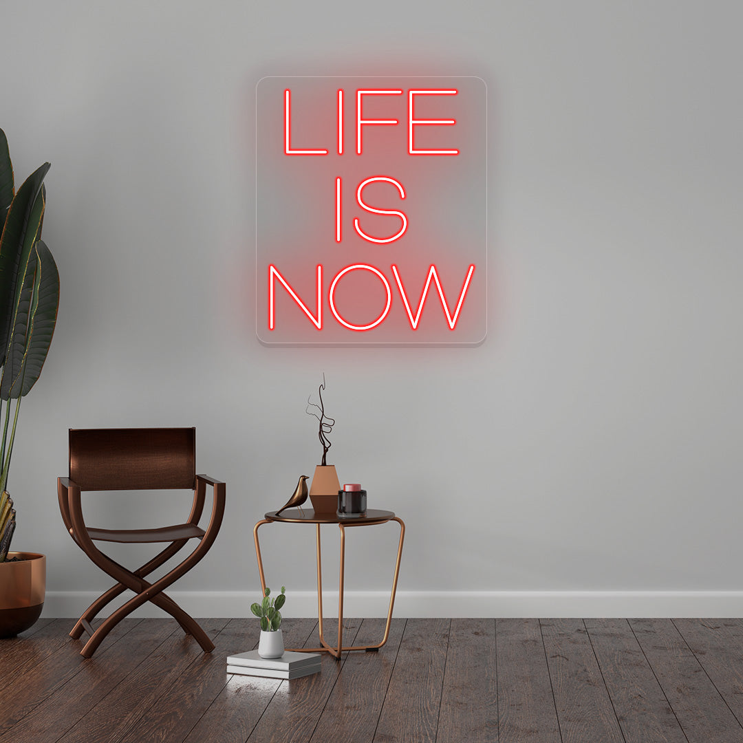 Life Is Now Neon Sign | CNUS016721 | Red