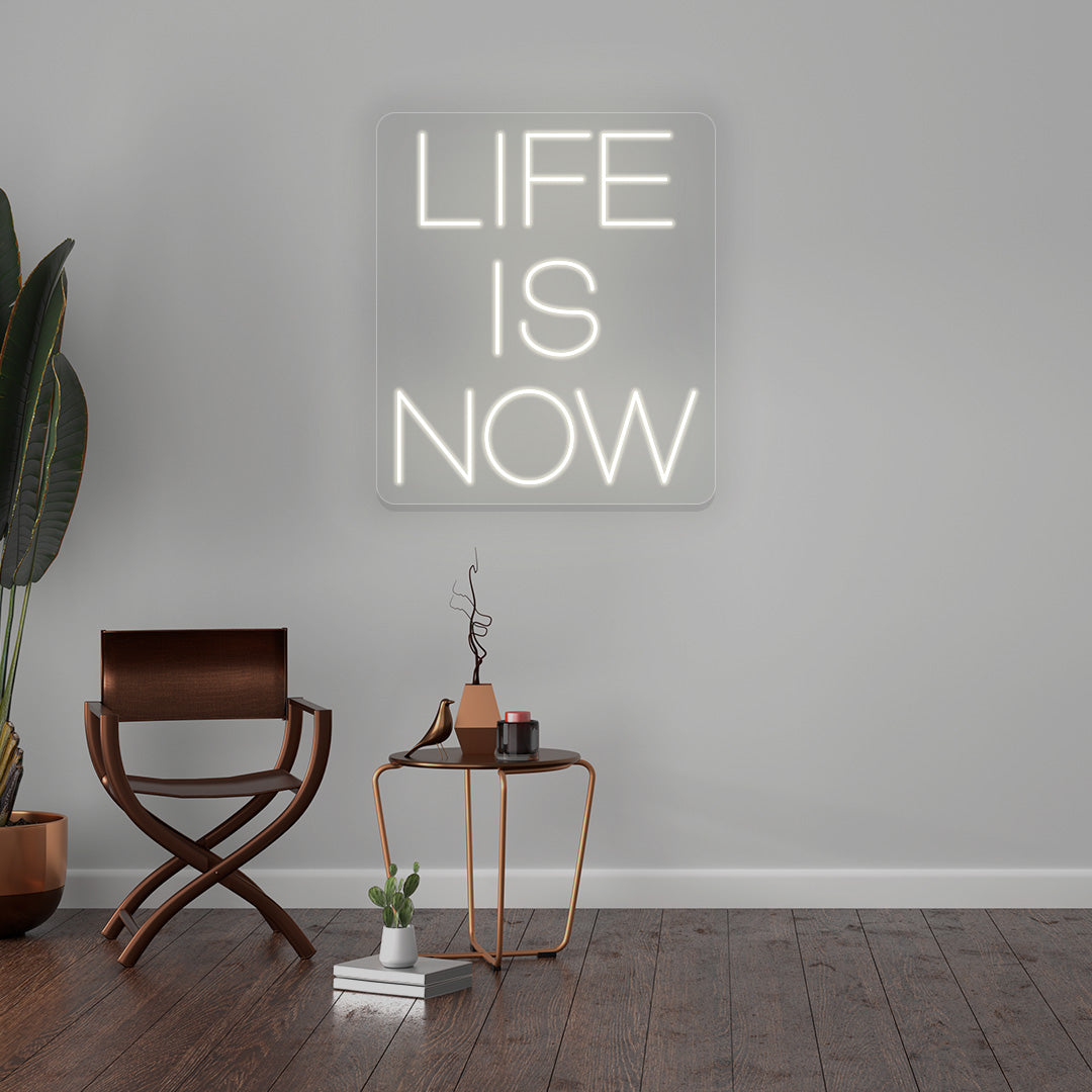 Life Is Now Neon Sign | CNUS016728 | Warmwhite