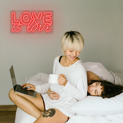 Love Is Love Neon Sign | Red