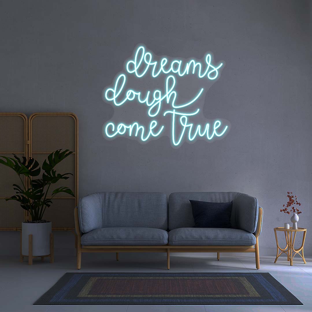 Dreams Dough Come True - Neon Sign - CNUS000195 - Iceblue