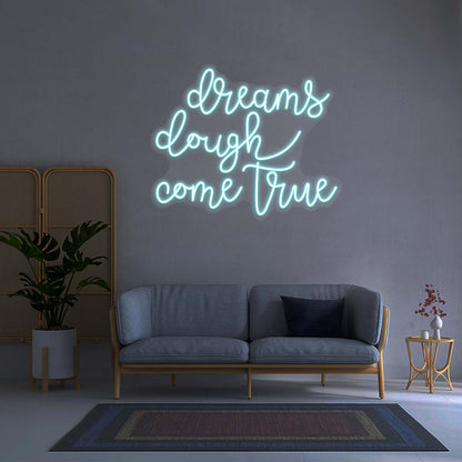 Dreams Dough Come True - Neon Sign - CNUS000195 - Iceblue