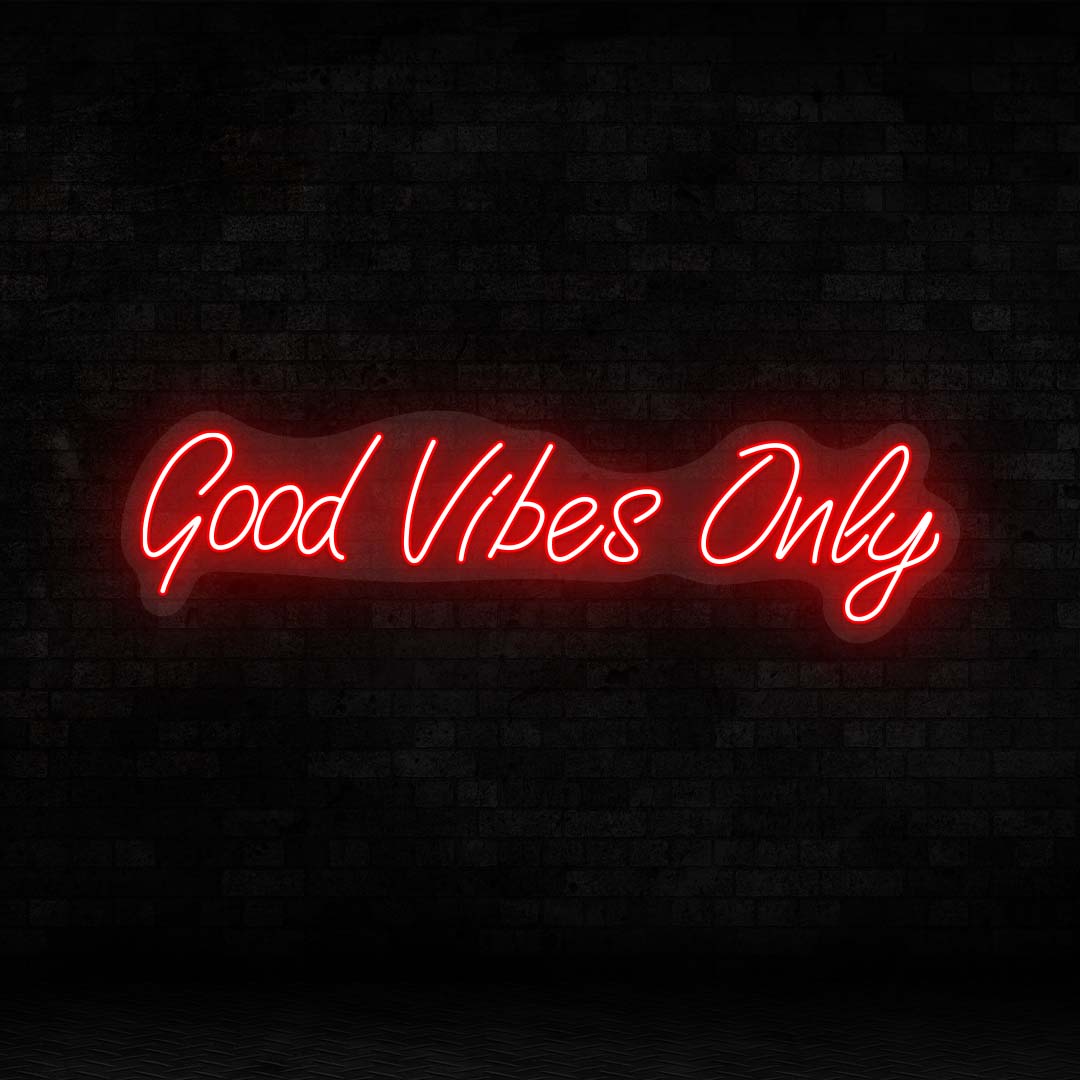 Good Vibes Only Neon Sign | CNUS000158 - Red