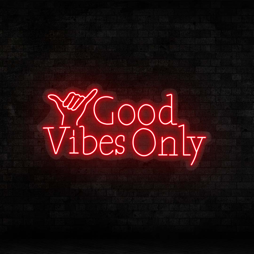 Good Vibes Only Neon Sign | CNUS000159 - Red