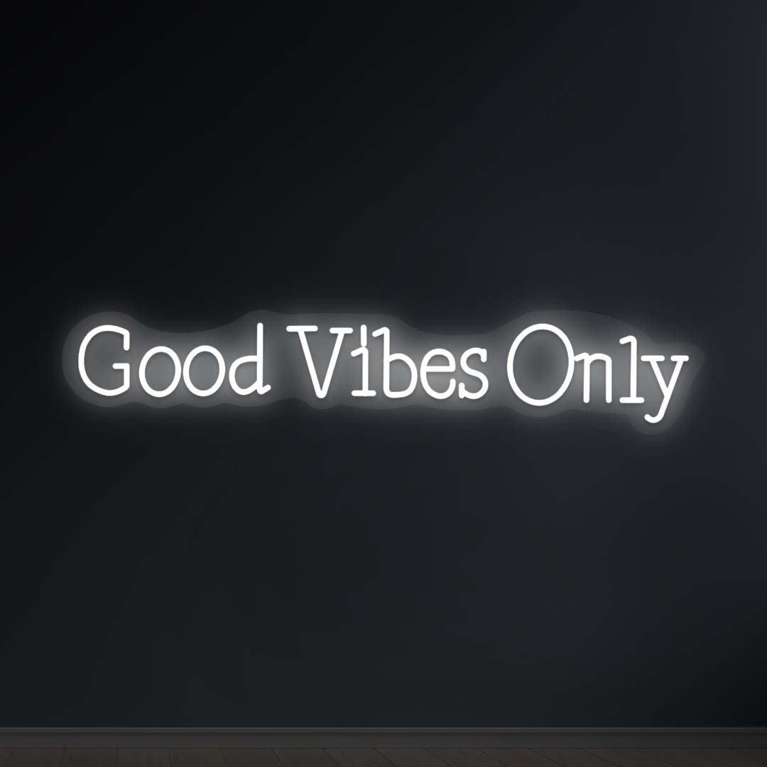 Good Vibes Only Neon Sign | CNUS000177 - White