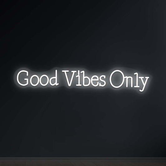 Good Vibes Only Neon Sign | CNUS000177 - White