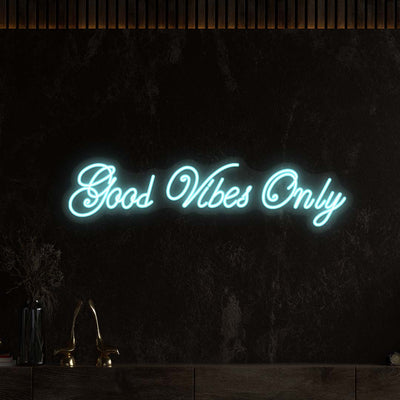 Good Vibes Only Neon Sign | Iceblue